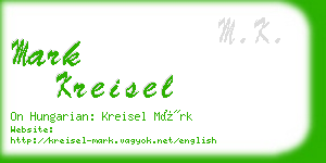 mark kreisel business card
